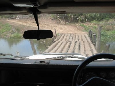 No doubt a precursor to the Golden Gate Bridge.